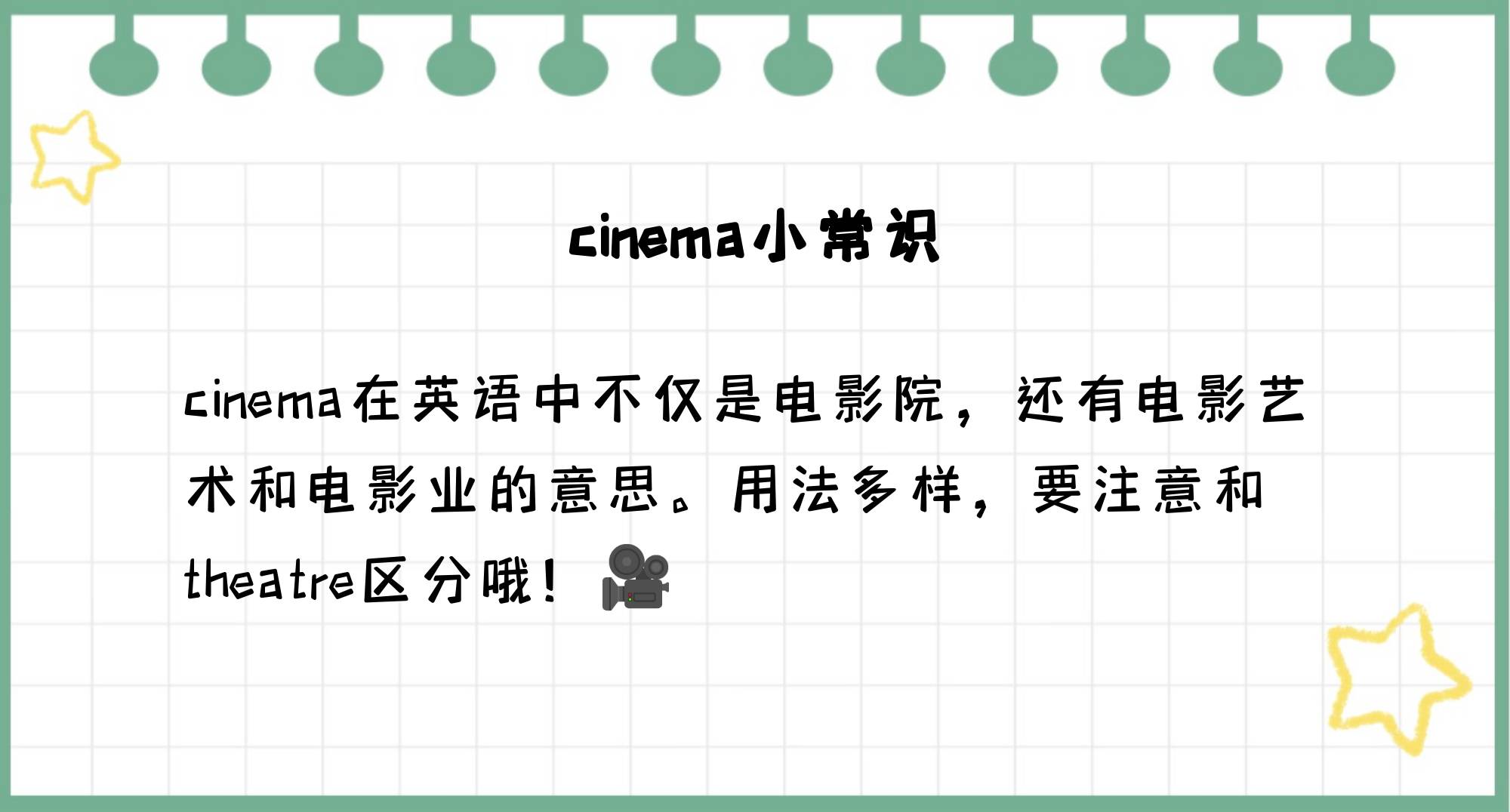 cinema和film区别 cinema和film的用法 